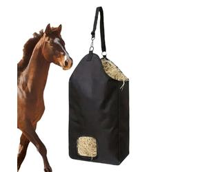 Kustimantu Filet à foin - Filet d'alimentation pour | Grand filet à mangeoire lente avec grande capacité pour écurie et pâturage