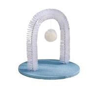 Kustimantu Griffoir pour chat - Arche de massage et grattoir pour le visage - Épilateur en forme d'arc avec caresse pour le salon et la maison