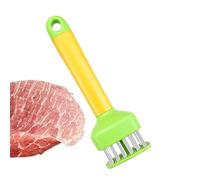 Kustimantu Hachoir à viande - Aiguille attendrisseur de viande - Agrafeuse à viande en acier inoxydable - 24 aiguilles en acier inoxydable - Hachoir à viande pour porc, poulet, dinde, bœuf