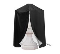 Kustimantu Housse de protection pour fontaine d'extérieur | Bâche d'hiver | Protection imperméable et coupe-vent avec cordon de serrage réglable pour le stockage saisonnier par temps froid jardin