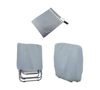 Kustimantu Housses pour chaises pliantes - Housse en 2 parties pour chaises longues pliables en extérieur - Avec sac de rangement - Protection résistante aux intempéries pour jardin, camping, terrasse