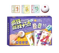 Kustimantu Jeu de Cartes familiales pour, Jeux de Cartes de fête pour Adultes - Maths Learning Flash Card Games, activités éducatives, Jouets de stratégie, Salle de Classe, complément de
