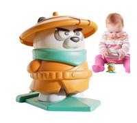 Kustimantu Jouet à mouvement de dessin animé - Jouet panda - Modèle d'horloge - Forme mignonne - Jouet interactif pour la maison, l'école, le dortoir, le travail et les voyages en plein air