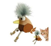 Kustimantu Jouet pour Chat avec Son d'oiseau, Jouets interactifs avec à Chat pour l'intérieur, Accessoires d'enrichissement pour entraînement, Chasse, Exercice