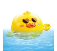 Kustimantu Jouets de bain pour bébés - Canard avec lunettes flottantes interactifs pour bain, jeux aquatiques pour piscine, plaisir sous la douche, , filles, voyage, fête, piscine