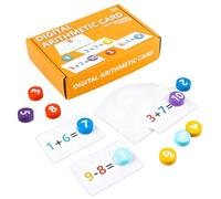 Kustimantu Jouets de Comptage pour Tout-Petits - Apprentissage Interactif et Éducatif | Cartes de Nombres et Manipulatifs Mathématiques pour Tout-Petits,pour en Maternelle Addition