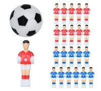 Kustimantu Joueurs de Rechange, Hommes de Football - Lot de 22 Hommes de Football Portables avec 1 Balle | Pièces de Rechange, Accessoires pour, poupées de Jeu d'intérieur pour Jouer en Plein