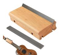 Kustimantu Lime pour finition des extrémités de frettes - Lime pour frettes en bois massif avec angles de degrés, outils de lissage, ébavurage pour Luthier, ponceuse de nivellement pour bas