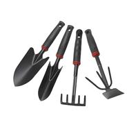 Kustimantu Lot de 4 outils de jardinage ergonomiques en acier inoxydable anti-rouille pour le desserrage