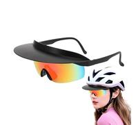 Kustimantu Lunettes De Soleil Cyclisme - Lunettes De Soleil Avec Forme De Casquette - Verres Miroir Protecteurs, De Sport Élégantes Pour Vélos Randonnée Camping Pêche Conduite Randonnée