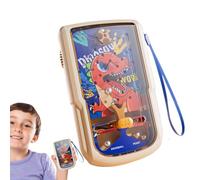 Kustimantu Machine à flipper pour enfants, machine à flipper - Petite machine d'arcade au design dinosaure - Jouet de divertissement professionnel pour garçons et filles avec réalistes