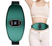 Kustimantu Massageur Abdominal - Stimulateur Vibrant | Appareil de Stimulation Sans Fil à Niveaux Réglables Ceinture de Relaxation Brûle Graisse pour Sport Maison Unisexe Ventre