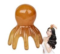 Kustimantu Masseur de tête - Grattoir de tête portable et manuel - Articles de bien-être pour les parents, la famille et les amis pour le yoga, la douche, le spa et les voyages avec expérience