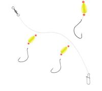 Kustimantu Montage du poisson-chat pour la pêche au bord - Équipement de pêche à deux crochets, accessoires de pêche pour les voyages et la pêche en famille en eau salée