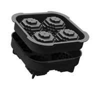 Kustimantu Moule à glace en silicone - Grand moule à glace rond - Moule à glace en silicone - Moule à glace souple et facile - Moule à libération facile pour chocolat, vanille, sauce, pudding