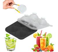 Kustimantu Moule à glace en silicone pour whisky de baseball - Grande boule ronde - Moule à glace rond pour grandes formes amusantes - Artisanat facile - Pour cocktails - Pour homme et femme