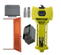 Kustimantu Outil de verrouillage de porte, kit d'installation de verrouillage de porte, équipement d'installation multifonction portable précis - Installation précise, burin et outils d'évaluation