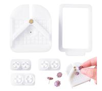 Kustimantu Outils d'argile pour bijoux - Outil d'intégration de poteau d'argile - Pour boucles d'oreilles en argile - Bijoux ménagers - Pour la sculpture - Pour la maison