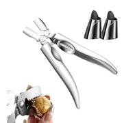Kustimantu Ouvre-Châtaigne - Décortiqueur Ergonomique en Acier Inoxydable - Pince Ouvre-Noix en Métal | pour la Cuisine Familiale à la Maison, le Snacking, l'Épluchage, les Vacances, et la Préparation