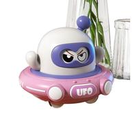 Kustimantu OVNI Pull Back UFO - Soucoupe de Dessin animé rebondissant pour - Activités de Plein air pour Le Jardin d'âge préscolaire Aire de Jeux Intérieur Cadeau d'anniversaire