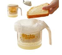 Kustimantu Passoire à yaourt avec couvercle, yaourtière avec sacs à tamis à mailles fines pour yaourt fait maison - Ustensile de cuisine et cafetière pour toute la famille