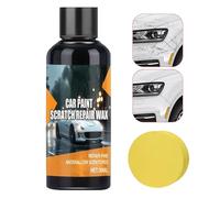 Kustimantu Pâte réparatrice de rayures pour voiture, élimine les rayures et les micro-rayures avec éponge incluse, kit de 30 ml pour polir et rénover les carrosseries de voiture, camion, SUV, moto