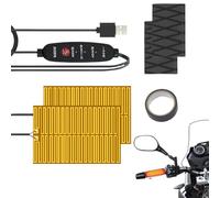 Kustimantu Poignées chauffantes pour moto - Enveloppe thermique alimentée par USB | Chauffe-guidon électrique pour moto | Conduite en hiver extérieur Cyclisme Touring Route