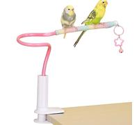 Kustimantu Portant pour oiseaux | Cintre d'entraînement pour oiseaux, jouets colorés antidérapants pour cacatoès, accessoires pour cages de perruches, inséparables, perroquets et petites races