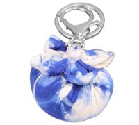 Kustimantu Porte-clés chat en peluche - Adorable porte-clés en peluche avec imprimé Tie Dye, pendentif Novelty pour sac à main, sac à dos scolaire et bureau