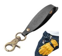 Kustimantu Porte-gants de ceinture, gants de pompier, sangle en cuir avec clip, équipement de pompier, solution de stockage de freden, sécurité anti-traction pour la protection