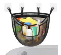 Kustimantu Porte-jouets de bain, filet de rangement pour jouets de bain, panier de rangement en maille pour salle de bain, cuisine, piscine, salon, chambre d'enfant