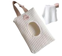 Kustimantu Pouvre-linge réutilisable, Soupchage à lingettes bébé réutilisable, Sac de voyage portable Lipides Dispensateur de en papier, Récipient de serviette en papier à poussière, sac de poussette