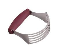 Kustimantu Presse-pâte en acier inoxydable, mixeur et cutter en acier inoxydable - Mélanges de pâtisseries de cuisine, outils de cuisson sûrs et non antidérapants, poignée confortable pour mélanger et