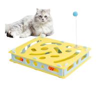 Kustimantu Puzzle pour chat, jouet interactif pour chat domestique, jeu de crevaison avec labyrinthe pour l'entraînement du cerveau, accessoire pour chat pour anti-ennui et entraînement à la mobilité