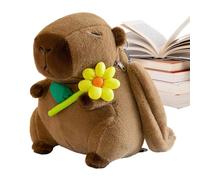 Kustimantu Sac à Dos Animal,Cartable Doux,Capybara Doux Animaux en Peluche Sac À Dos | pour Filles Anniversaire Voyage Excursion d'une Journée Camping Pique-Nique Sport