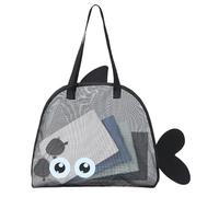 Kustimantu Sacs de plage pour femme | Sac de plage - Grand sac multifonctionnel à la mode pour femme pour voyage, gym, vacances, été, utilisation familiale, Noir , Consulte la descripción