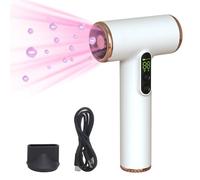 Kustimantu Sèche-Cheveux De Voyage - Séchoir 3 Vitesses Avec Batterie 15000mAh - Compact et Rechargeable,Pour Femmes Hommes Adultes Amis Famille Maison Dortoir Voyage Hôtel