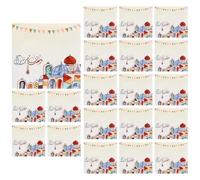 Kustimantu Serviettes d'invité, serviette en papier | Serviettes de vacances de nettoyage carrées - Serviettes en papier absorbant à 20 charges, fournitures de fête