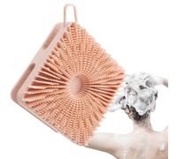 Kustimantu Shampooing de l'épurateur du corps, épurateur de douche en silicone,Épurateur de lavage à tête en silicone double face - 2-en-1 Brusque de shampooing de masseur du cuir chevelu, loofah