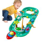 Kustimantu Table de Jeu d'eau - Circuit Aquatique | Jouets Plage Jardin Terrasse Salle de Jeu Maison Pique-Nique Intérieur Anniversaire