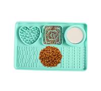 Kustimantu Tapis de fuite pour chien, tapis d'alimentation en silicone pour animaux de compagnie avec friandises | Jouet intelligent interactif et bol multifonction pour stimuler les sens et stimuler