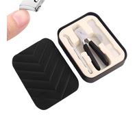Kustimantu Tondeuse à ongles pour femme, coupe-ongles - Outils de soin des ongles à l'épreuve des éclaboussures avec fichier et cuillère | Professionnel de la mâchoire à mâchoire large