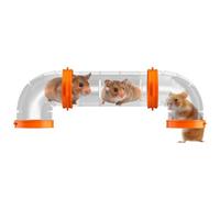 Kustimantu Tubes et tunnels pour hamsters, tunnels pour hamsters, kit d'exercices de tuyauterie pour animaux | Tunnel pour hamster et cabane de module d'aire de jeux pour autres petits animaux