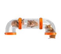 Kustimantu Tunnel pour hamster, tunnel et tubes, kit d'exercices de tuyaux pour animaux | Tunnel pour hamster et abri de jeu pour les autres petits animaux