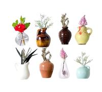 Kustimantu Vase en céramique - Aimants pour réfrigérateur, Vase de, aimants de réfrigérateur - 3D - Décoration Amusante et créative - pour Cuisine, Bureau, Maison