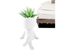 Kustimantu Vases en céramique pour fleurs, vases modernes pour décoration de la maison - Pots succulents en forme de corps humain, pot de fleurs, pots succulents en forme de corps humain pour mini