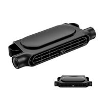 Kustimantu Ventilateur de Voiture, Ventilateur pour Siège Arrière, de Véhicule Puissant Silencieux avec 3 Vitesses pour Trajet Siège Arrière Voiture Camion