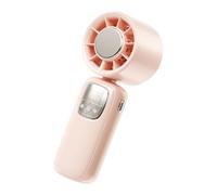 Kustimantu Ventilateur Portable, Ventilateur Compact Portable, Vitesses Réglables Affichage LED Pliable Usage Intérieur Extérieur Vacances Activités Quotidiennes