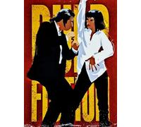 KUSTOM ART Affiche murale décorative série Acteurs célèbres Uma Thurman et John Travolta Pulp Fiction Impression sur papier couché 40 x 30 cm sans cadre