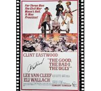 KUSTOM ART Affiche murale décorative série Locandine Film célèbre le bon laid et le mauvais The Good The Bad and The Ugly Clint Eastwood Impression sur carton 40 x 30 cm sans cadre